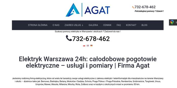 AGAT Adrian Popławski - elektryk Warszawa