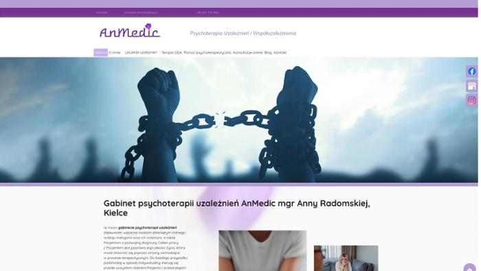 AnMedic mgr Anna Radomska Certyfikowany Specjalista Psychoterapii Uzależnień i Współuzależnienia