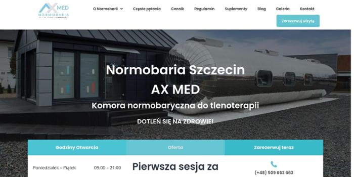AX MED Normobaria.Komora normobaryczna do tlenoterapii