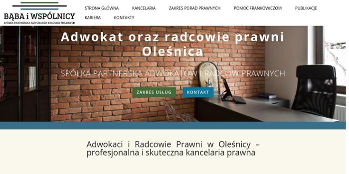 Bąba I Wspólnicy Spółka Partnerska Adwokatów I Radców Prawnych