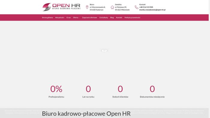 Biuro Kadrowo – Płacowe Open HR Monika Nowakowska