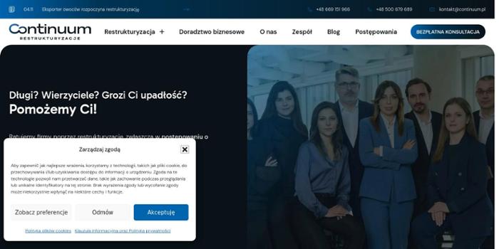 CONTINUUM RESTRUKTURYZACJE SPÓŁKA Z OGRANICZONĄ ODPOWIEDZIALNOŚCIĄ