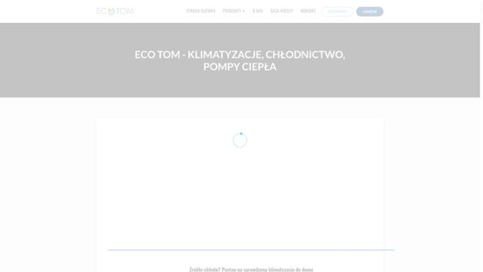 Eco Tom. Klimatyzacja, chłodnictwo, pompy ciepła