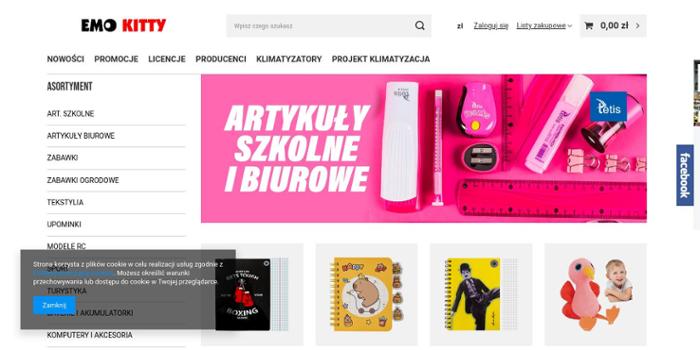 Emo Kitty Artykuły Szkolne i Zabawki