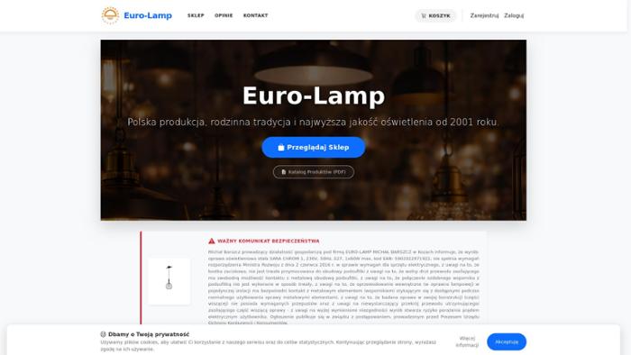 Euro-lamp Michał Barszcz