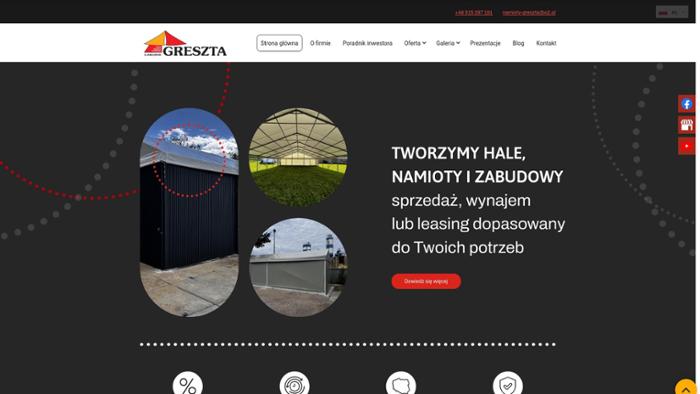 Greszta Namioty Zakład Usługowo-Produkcyjny Monika Greszta