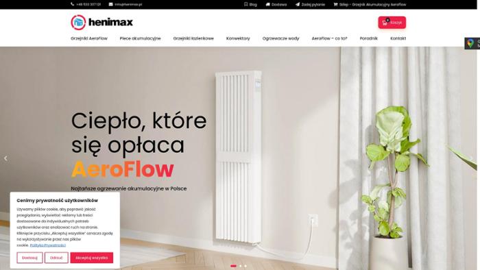 Henimax – Systemy Ogrzewania Elektrycznego i Akumulacyjnego AeroFlow