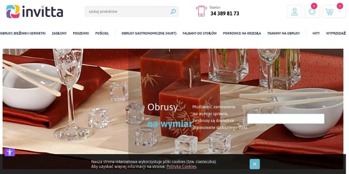 Invitta - Tekstylia dla restauracji