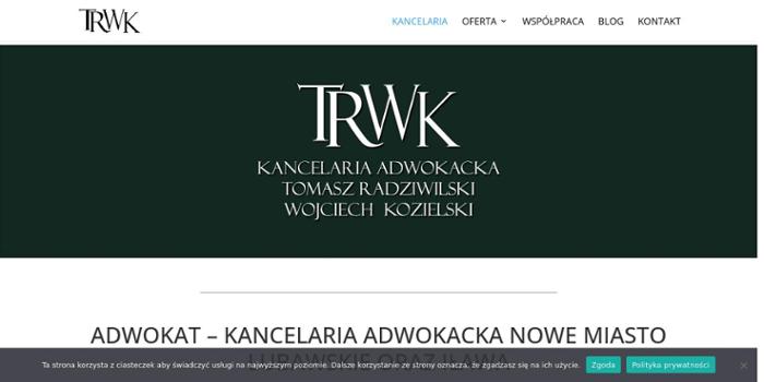 Kancelaria Adwokacka adw. Tomasz Radziwilski adw. Wojciech Kozielski
