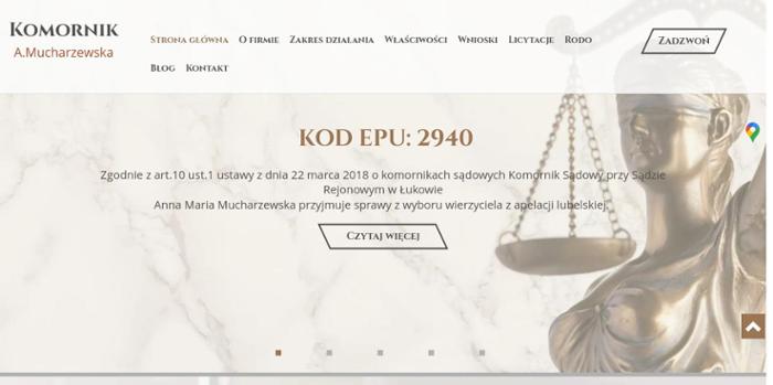 Kancelaria Komornicza nr IV w Łukowie Anna Mucharzewska