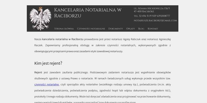 Kancelaria Notarialna Agata Rabczuk, Agnieszka Raczek s.c.