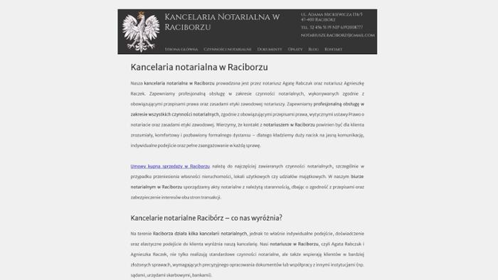 Kancelaria Notarialna Agata Rabczuk, Agnieszka Raczek s.c.