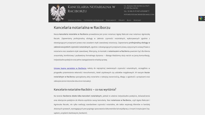 Kancelaria Notarialna Agata Rabczuk, Agnieszka Raczek s.c.