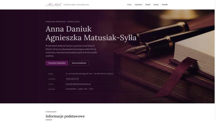 Kancelaria Notarialna Anna Daniuk. Agnieszka Matusiak-Sylla