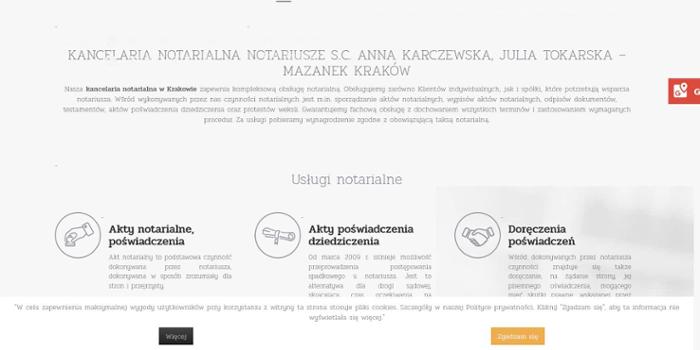Kancelaria Notarialna Anna Karczewska Julia Tokarska-Mazanek Notariusze S.C