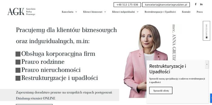 Kancelaria Prawna AGK restrukturyzacje i upadłości Anna Grudzień-Kurpiewska
