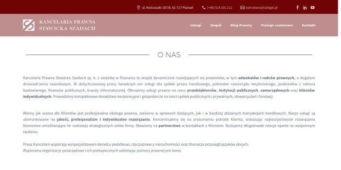 Kancelaria Prawna Stawicka Szadach sp. k.