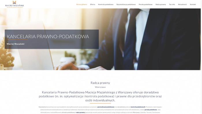 Kancelaria Prawno - Podatkowa Doradca Podatkowy i Radca Prawny Maciej Mazański