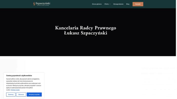 Kancelaria Radcy Prawnego Łukasz Szpaczyński