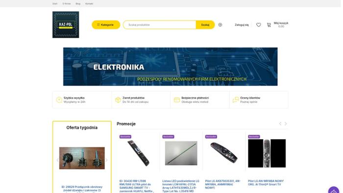 Kaz-Pol. Sprzedaż hurtowa i detaliczna części elektronicznych