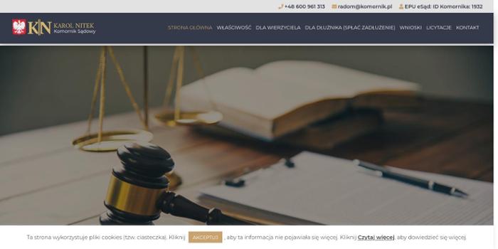 Komornik Sądowy przy Sądzie Rejonowym w Radomiu Karol Nitek