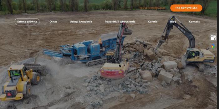 Krusz-Best. Wyburzenia, rozbiórki, kruszenie gruzu.