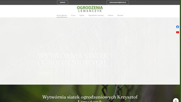 Krzysztof Lemańczyk Wytwórnia siatek ogrodzeniowych