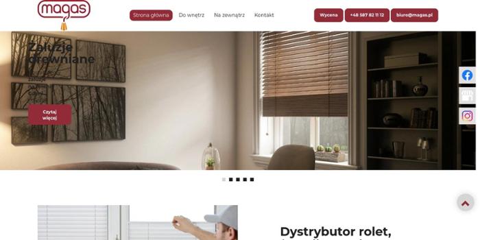 Magas s.c. FHU. Systemy żaluzyjno - roletowe. M.Gasińska S.Gasiński