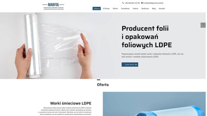 Marfol Producent Folii i Opakowań Foliowych Ldpe