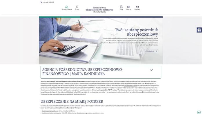 Maria Kandulska Pośrednictwo Ubezpieczeniowo-Finansowe