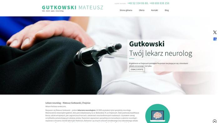 Mateusz Gutkowski Specjalistyczna praktyka lekarska