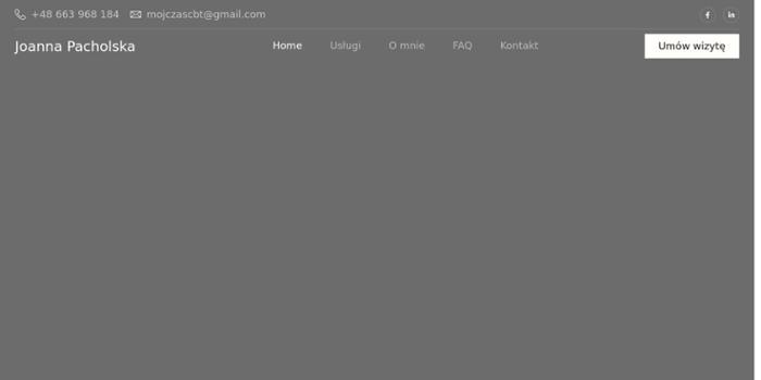 Mój Czas Cbt. Joanna Pacholska