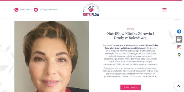 Nutriflow Klinika Zdrowia I Urody Bo偶ena Siwko