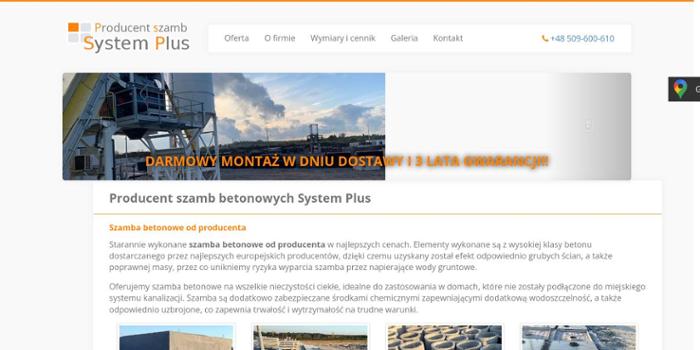 Producent szamb System Plus