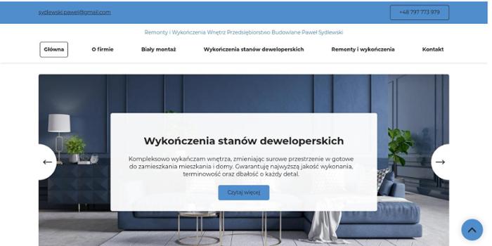 Remonty i Wykończenia Wnętrz Przedsiębiorstwo Budowlane Paweł Sydlewski