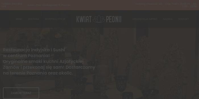 Restauracja indyjska i sushi Kwiat Peonii