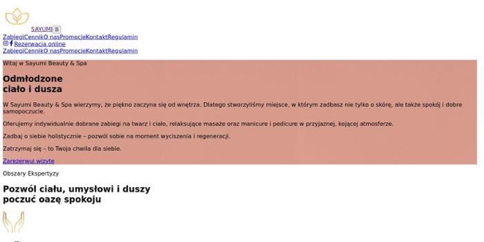 Sayumi Beauty & Spa Katarzyna Czarnecka-Prażmo