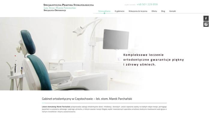 Specjalistyczna praktyka stomatologiczna lek. stom. Marek Parchański specjalista ortodoncji
