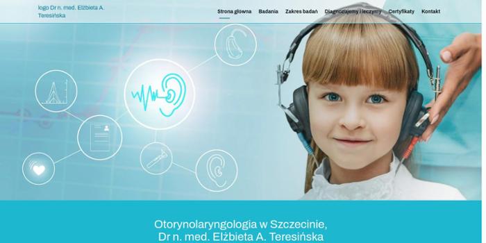 Teresi艅ska El偶bieta, dr nauk med. otolaryngolog, Spec. foniatra, audiolog