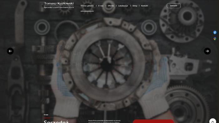 Tomasz Kozłowski Sprzedaż części mechanicznych