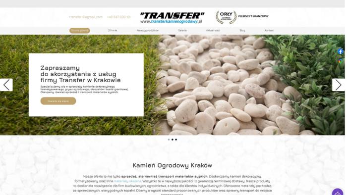 Transfer kamień ogrodowy