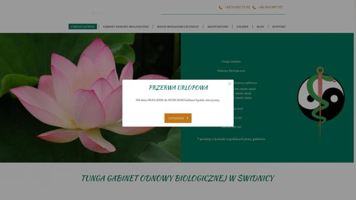 Tunga Gabinet odnowy biologicznej Andrzej Lepka
