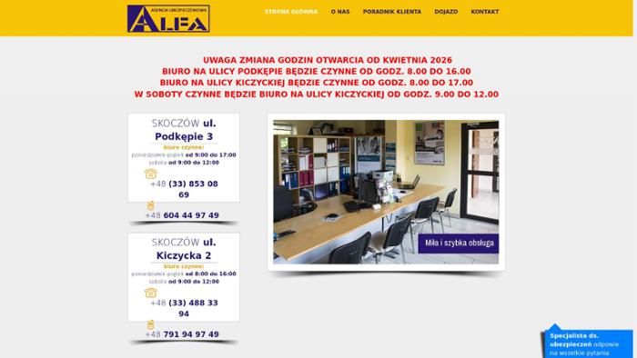Ubezpieczenia Alfa Skoczów Sp. z o.o.