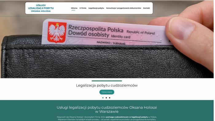 Usługi legalizacji pobytu cudzoziemców Oksana Holosai