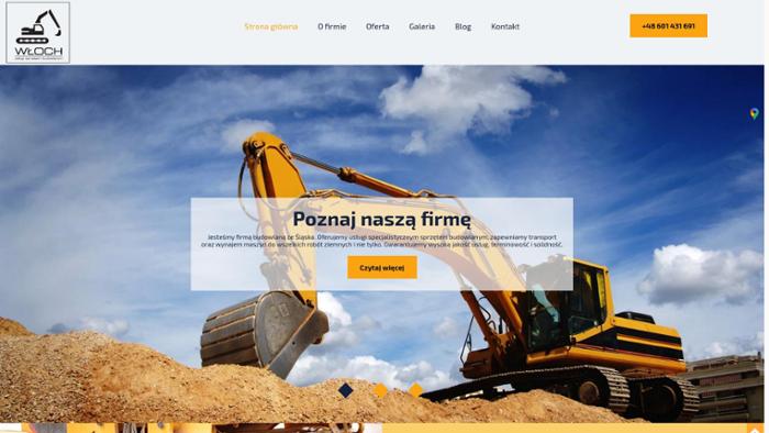 Usługi Transportowe Oraz Usługi Sprzętem Budowlanym Jerzy Włoch