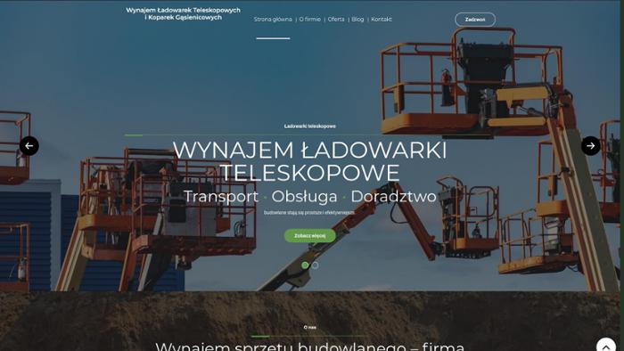 Wynajem Ładowarek Teleskopowych i Koparek Gąsienicowych